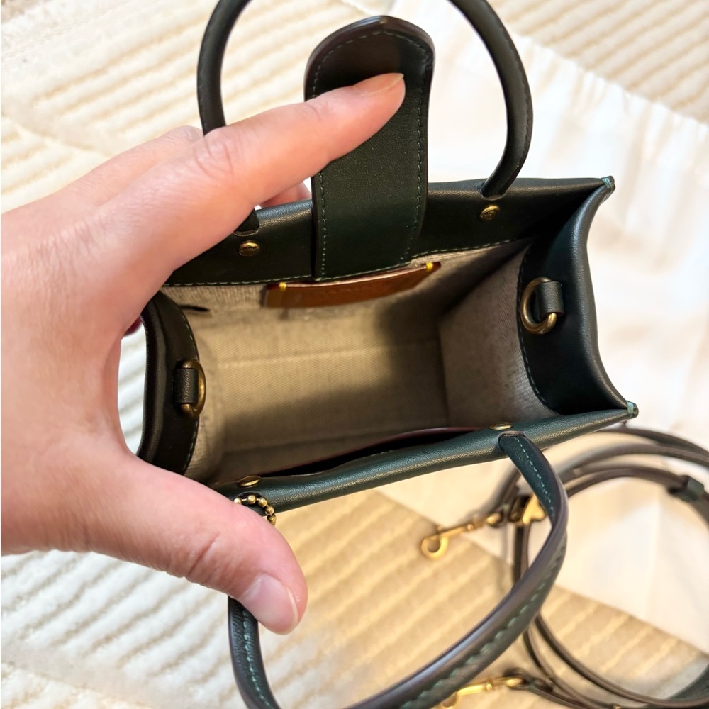 🍀Coach Green Crossbody Bag - Picture 9 of 11